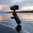 RAM-400-379-252025U:RAM-400-379-252025U_1:RAM® Tough-Ball™ Camera Mount with RAM® Tough-Claw™ Small Clamp Base