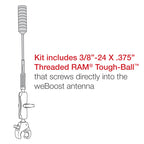RAM-404-379-372437U:RAM-404-379-372437U_1:RAM® Tough-Claw™ Heavy Duty Mount for weBoost