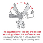 RAM-404-379-372437U:RAM-404-379-372437U_1:RAM® Tough-Claw™ Heavy Duty Mount for weBoost