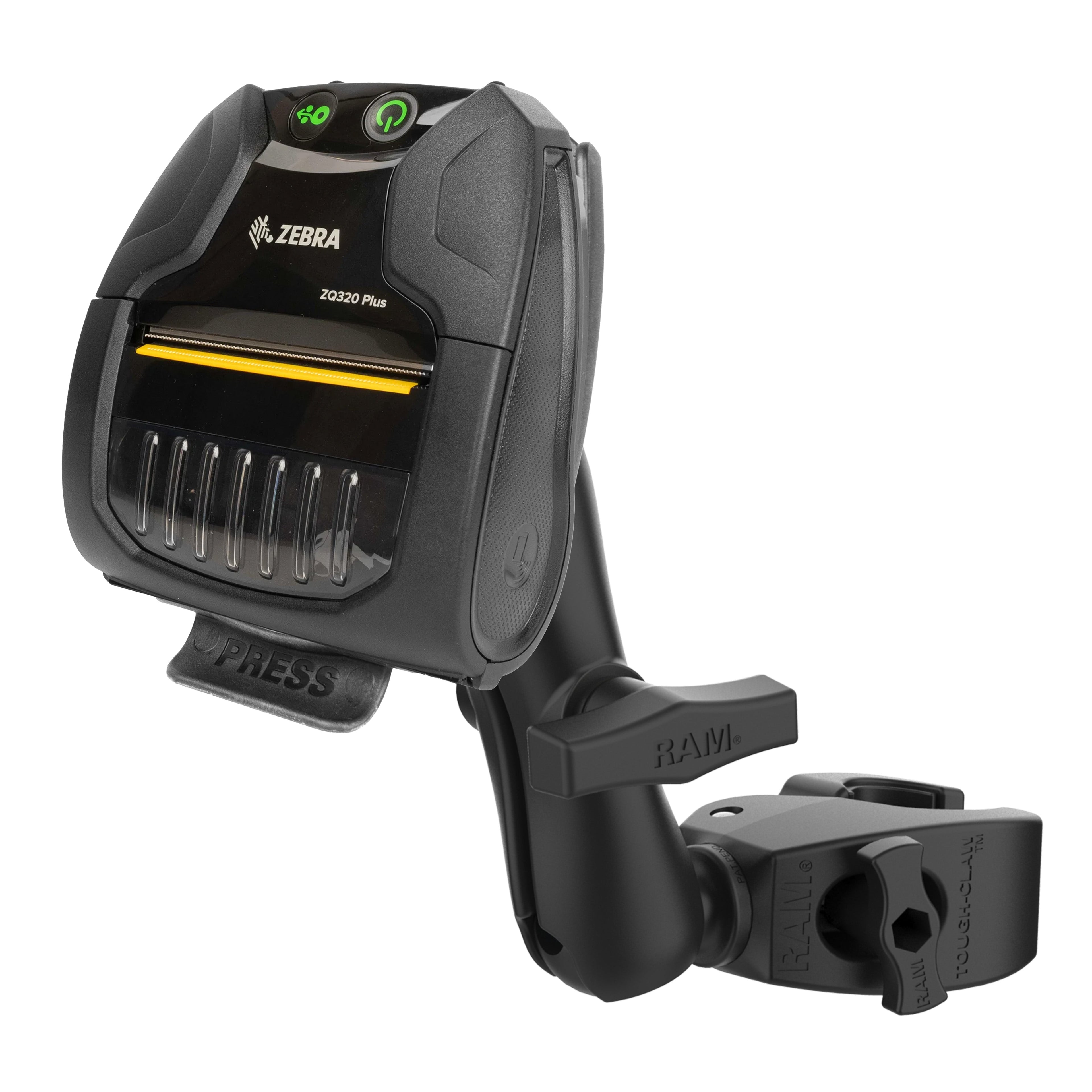 RAM-404-ZE27U:RAM-404-ZE27U_1:RAM® Printer Mount for Zebra ZQ320 with Medium Tough-Claw™