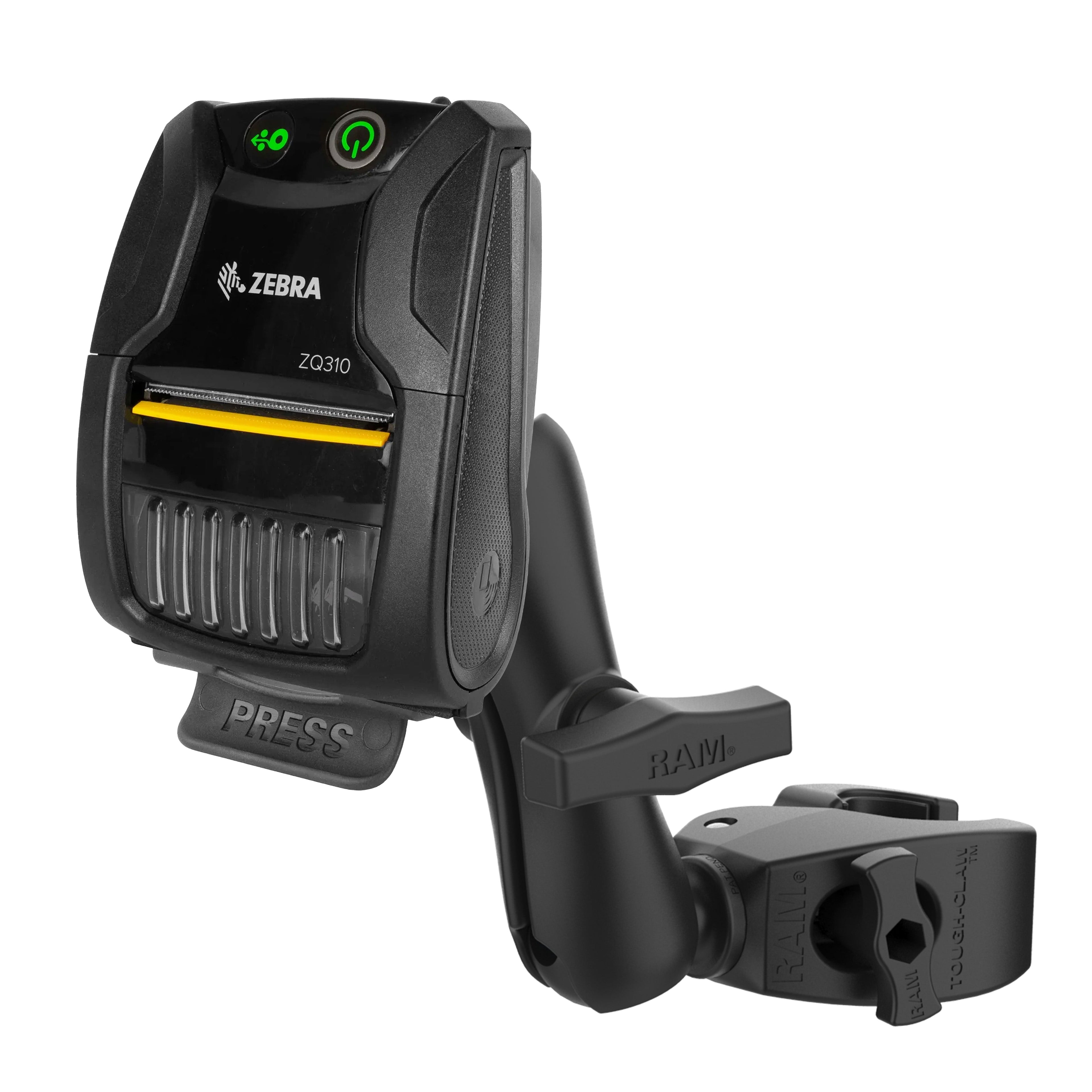 RAM-404-ZE28U:RAM-404-ZE28U_1:RAM® Printer Mount for Zebra ZQ310 with Medium Tough-Claw™