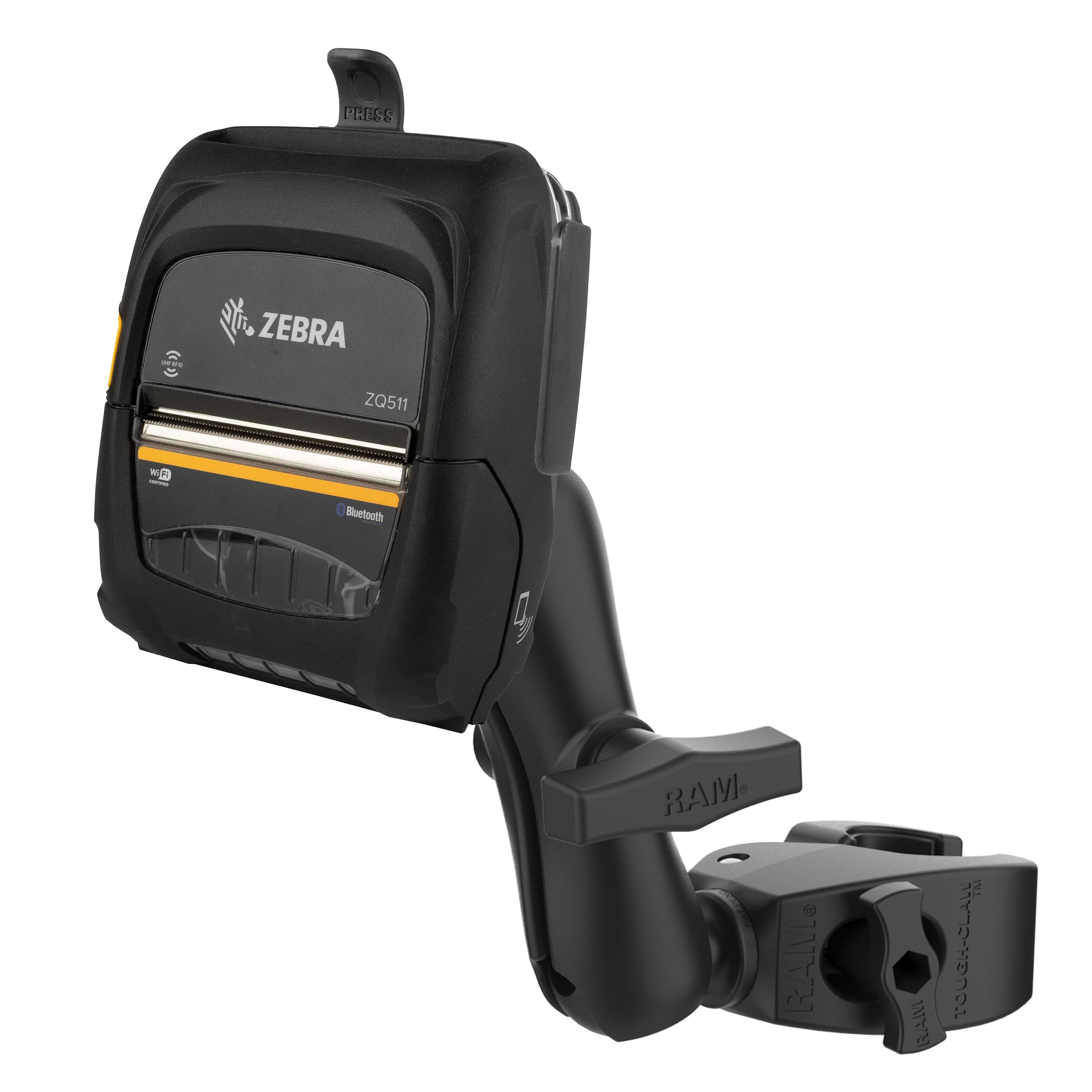 RAM-404-ZE29U:RAM-404-ZE29U_1:RAM® Printer Mount for Zebra ZQ511 with Medium Tough-Claw™