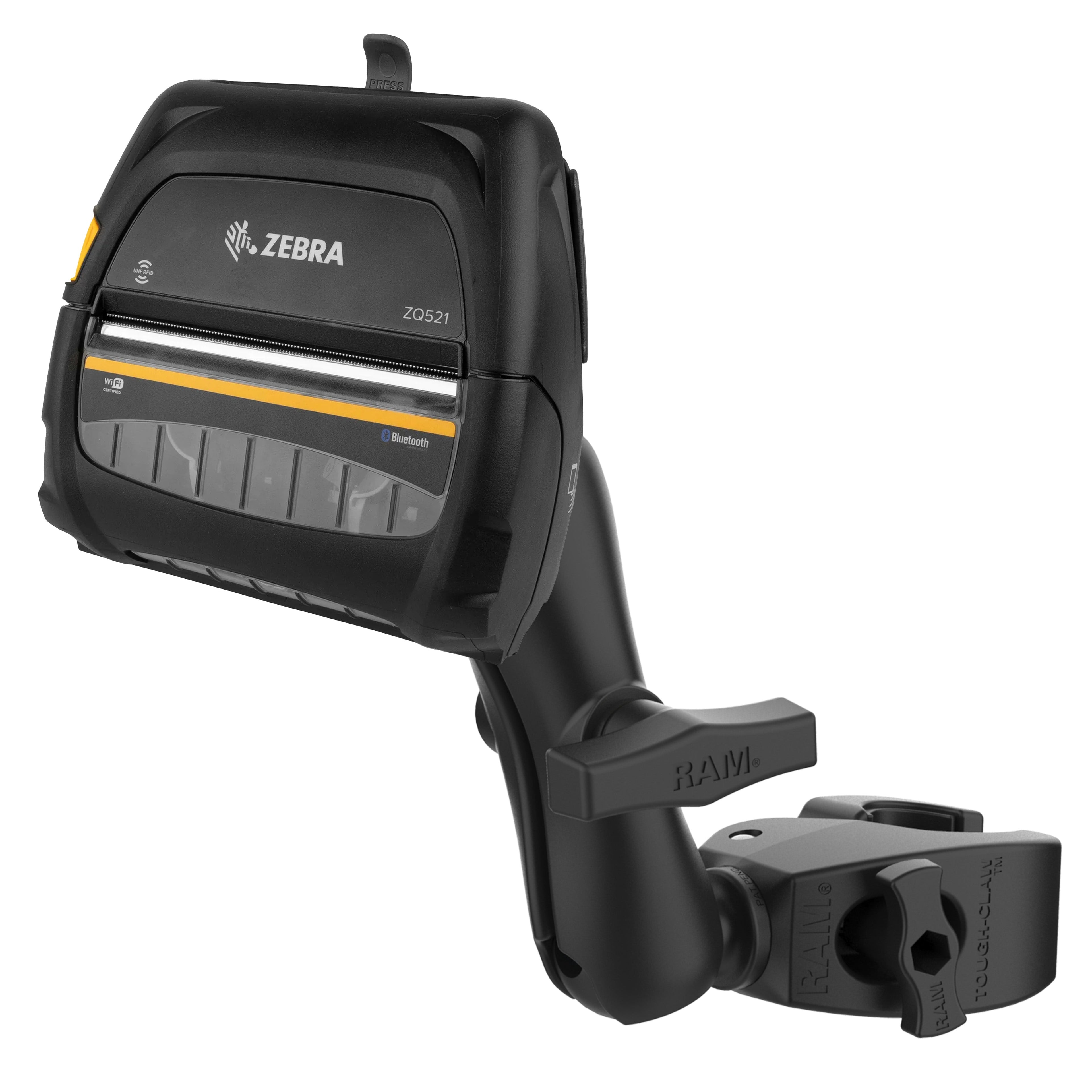 RAM-404-ZE30U:RAM-404-ZE30U_1:RAM® Printer Mount for Zebra ZQ521 with Medium Tough-Claw™
