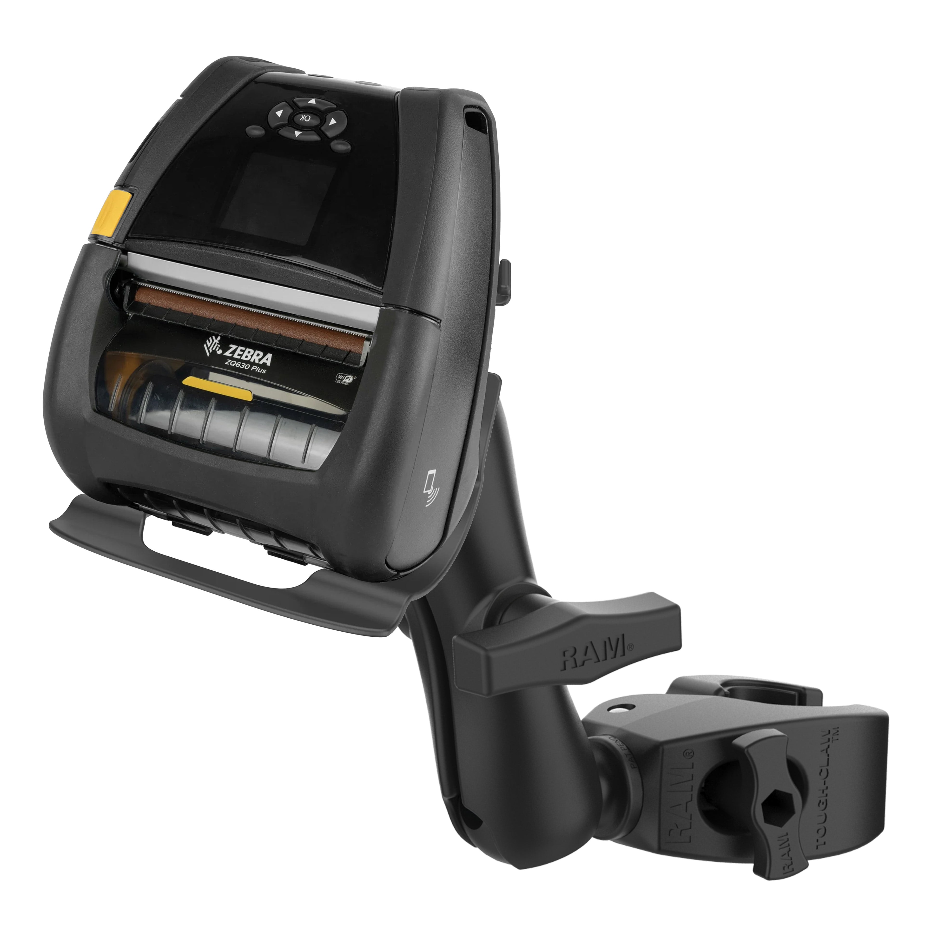 RAM-404-ZE31U:RAM-404-ZE31U_1:RAM® Printer Mount for Zebra ZQ630 with Medium Tough-Claw™