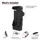 RAM-B-101-225B2-ZE38-V3C-2U:RAM-B-101-225B2-ZE38-V3C-2U_1:RAM® Powered Dock & Dashboard Mounting Kit for Zebra EM45