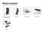 RAM-B-101-225B2-ZE38-V3CU:RAM-B-101-225B2-ZE38-V3CU_1:RAM® USB-C Powered Dock & Dashboard Mount Kit for Zebra EM45