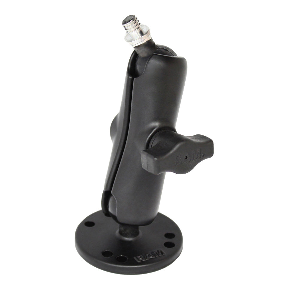RAM-B-101-236U:RAM-B-101-236U_1:RAM® Drill-Down Double Ball Mount with 3/8"-16 Threaded Stud