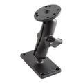 RAM-B-101-24U:RAM-B-101-24U_1:RAM® Double Ball Mount with Round Plate and 2" x 4" Plate - Medium