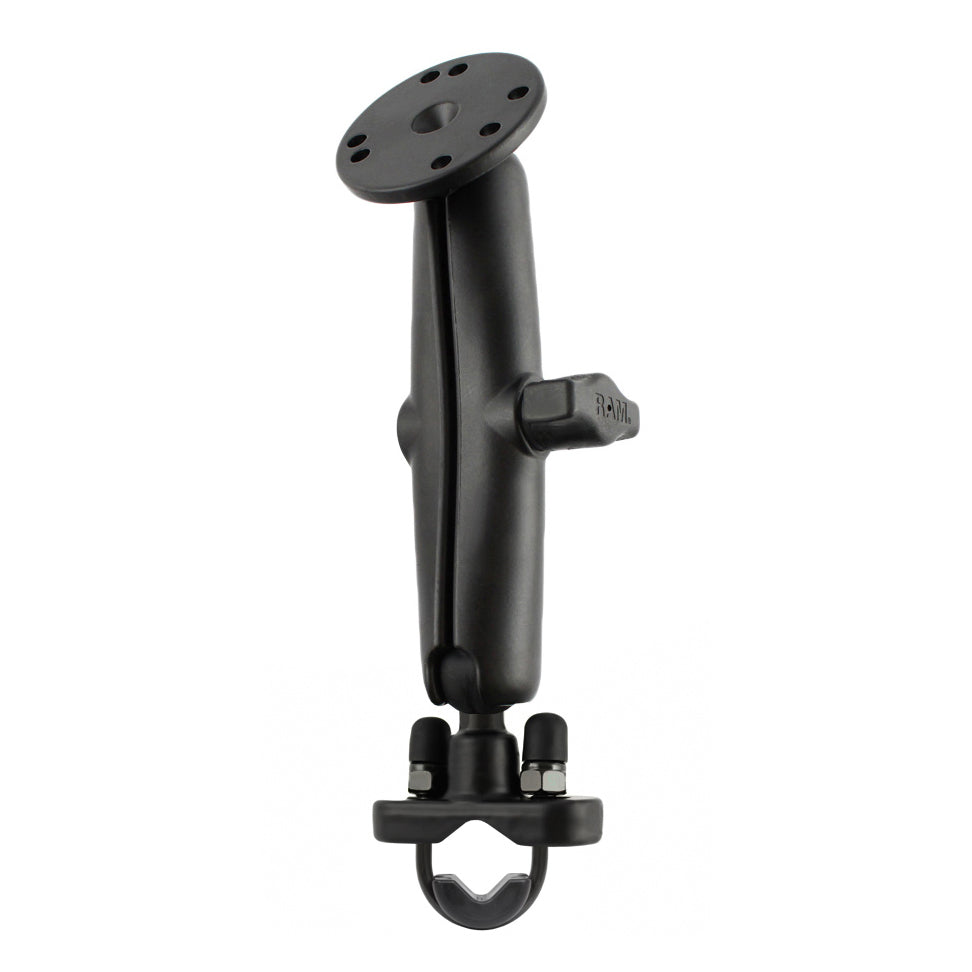 RAM-B-101-C-231ZU:RAM-B-101-C-231ZU_1:RAM® Handlebar U-Bolt Double Ball Mount with Round Plate - B Size Long