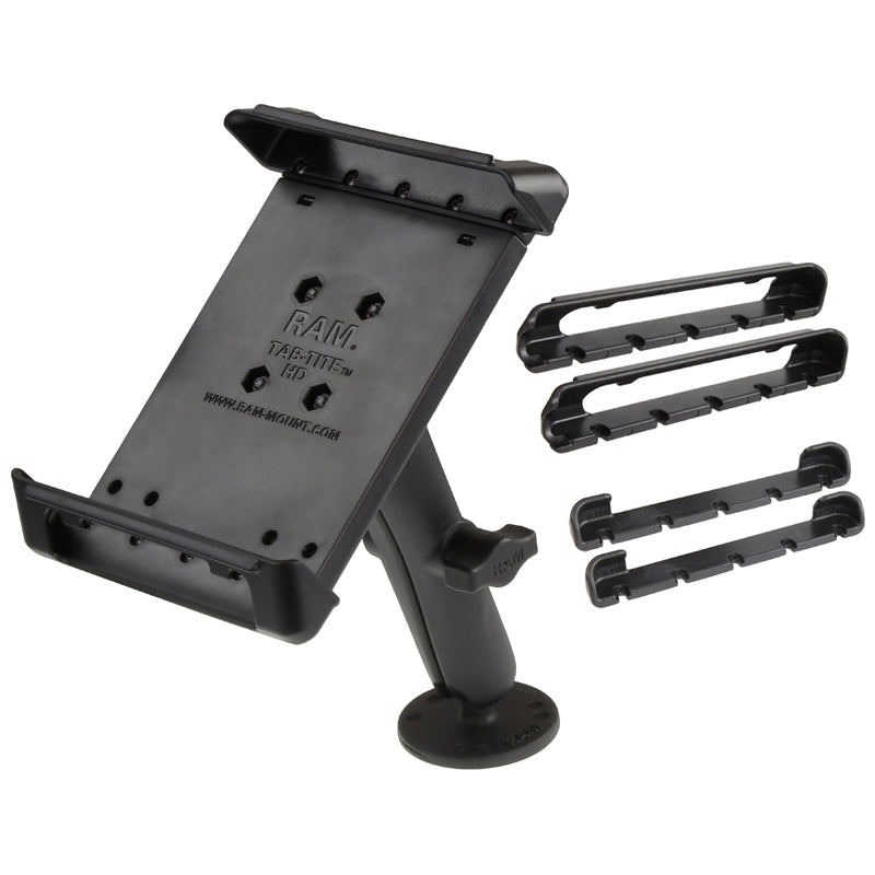 RAM-B-101-C-TAB-SMU:RAM-B-101-C-TAB-SMU_1:RAM® Tab-Tite™ Drill-Down Double Ball Mount for Small Tablets