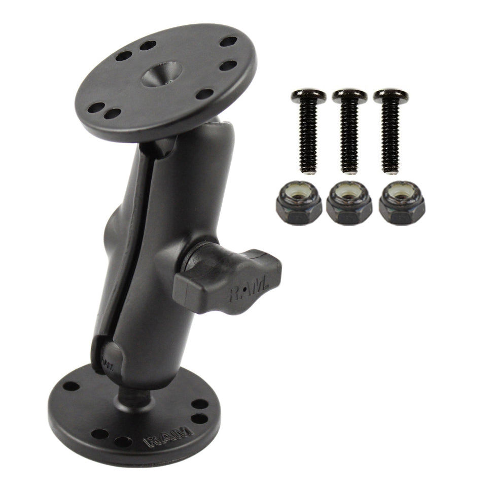 RAM-B-101-G4:RAM-B-101-G4_1:RAM® Double Ball Mount with Hardware for Garmin Striker + More