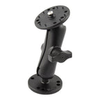 RAM-B-101-L1:RAM-B-101-L1_1:RAM® Drill-Down Double Ball Mount for Lowrance MB-7 Sonar
