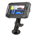 RAM-B-101-LO11:RAM-B-101-LO11_1:RAM® Double Ball Mount for Lowrance Elite-4 & Mark-4 Series