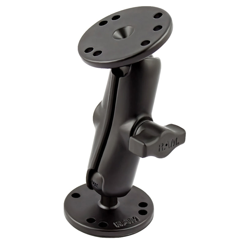 RAM-B-101-RYM1:RAM-B-101-RYM1_1:RAM® Drill-Down Double Ball Mount for Raymarine Dragonfly