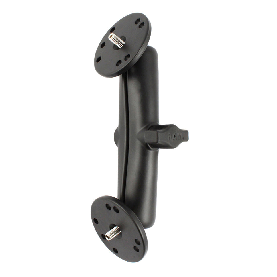 RAM-B-101A2U-C:RAM-B-101A2U-C_1:RAM® Double Ball Mount with Two 1/4"-20 Threaded Studs & Plates