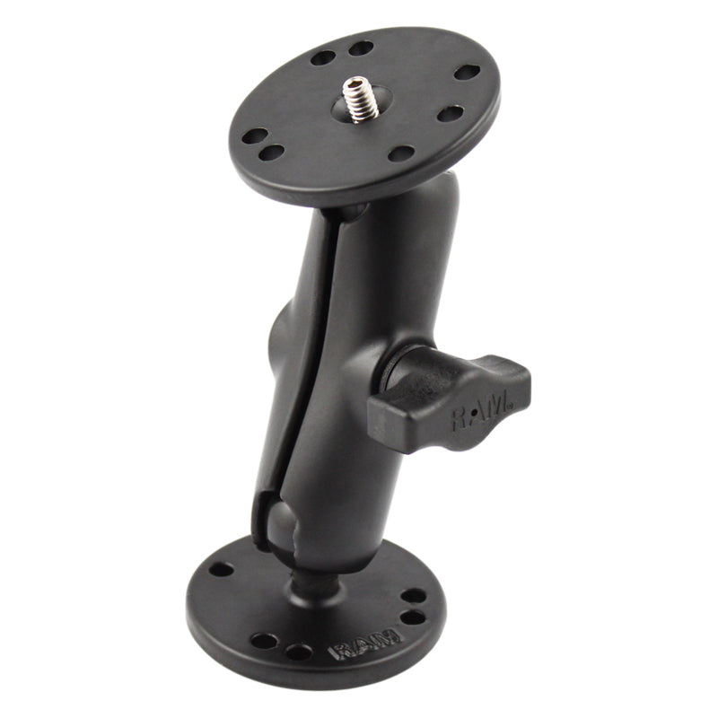 RAM-B-101AU:RAM-B-101AU_1:RAM® Double Ball Mount with 1/4"-20 Male Thread - B Size Medium