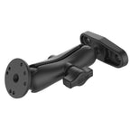 RAM-B-101U-247-25B:RAM-B-101U-247-25B_1:RAM® Double Ball Mount with Round Plate and 2 7/8" Hole Pattern Base