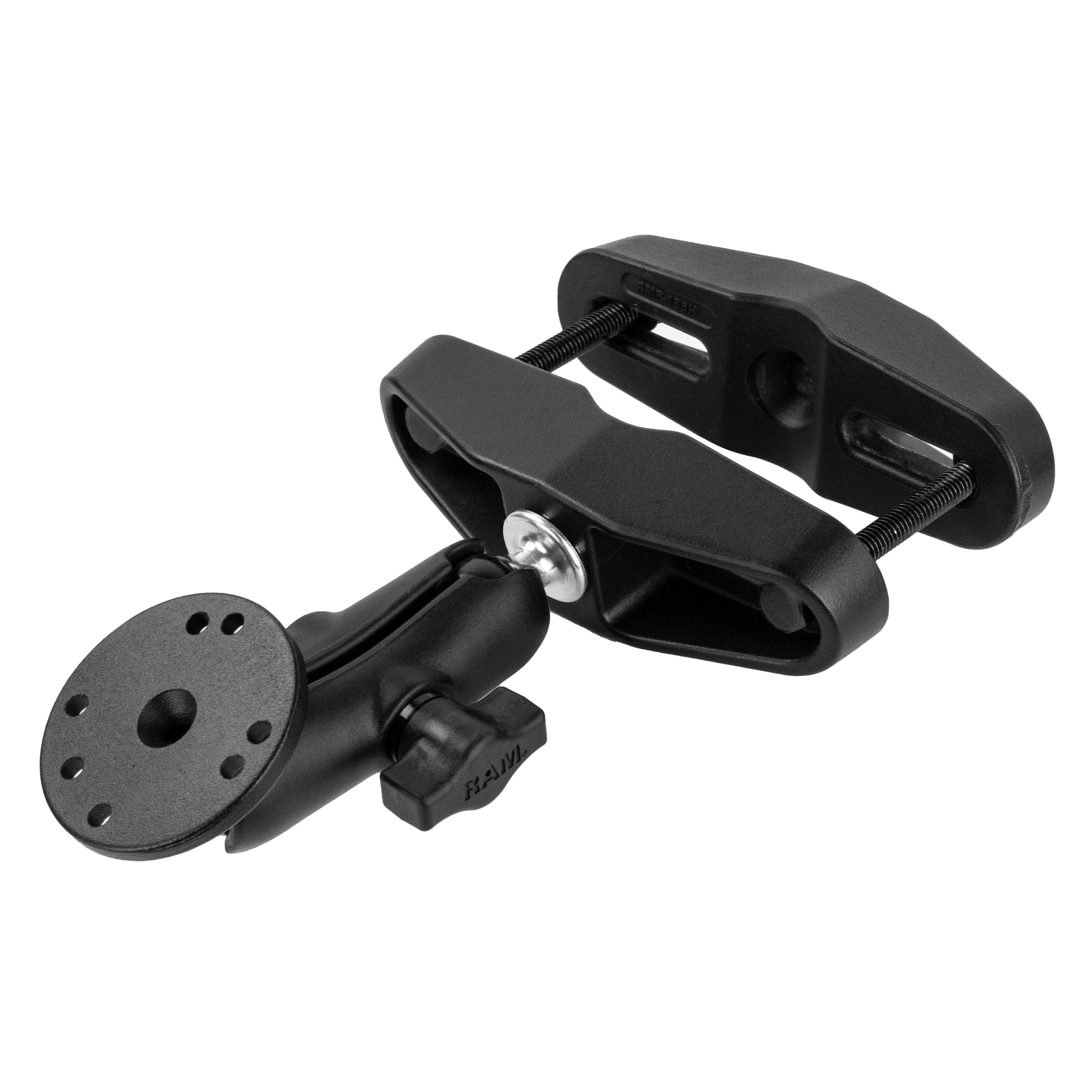 RAM-B-101U-247:RAM-B-101U-247_1:RAM® Universal Post Clamp Mount with Round Plate - B Size Medium Arm