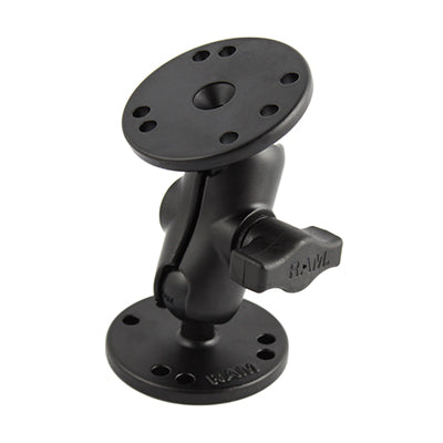 RAM-B-101U-A:RAM-B-101U-A_1:RAM® Universal Double Ball Mount with Two Round Plates - B Size Short