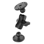 RAM-B-101U-A:RAM-B-101U-A_1:RAM® Universal Double Ball Mount with Two Round Plates - B Size Short