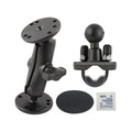 RAM-B-101U-CR1:RAM-B-101U-CR1_1:RAM® Double Ball Mount with Drill-Down, U-Bolt & Adhesive Bases