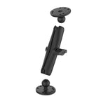 RAM-B-101U-C:RAM-B-101U-C_1:RAM® Universal Double Ball Mount with Two Round Plates - B Size Long