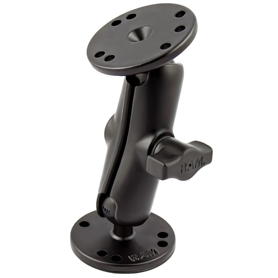 RAM-B-101U:RAM-B-101U_1:RAM® Universal Double Ball Mount with Two Round Plates - B Size Medium