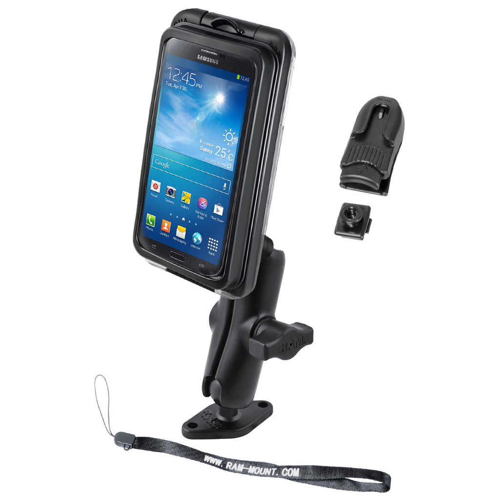 RAM-B-102-AQ7-2CU:RAM-B-102-AQ7-2CU_1:RAM® Aqua Box® Pro 20 with Double Ball Diamond Plate Mount