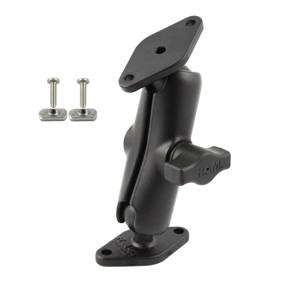 RAM-B-102-FP1U:RAM-B-102-FP1U_1:RAM® Double Ball Mount with Flat Panel Mounting Hardware - 3/4" Screws
