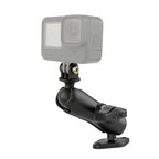 RAM-B-102-GOP1U:RAM-B-102-GOP1U_1:RAM® Double Ball Diamond Plate Mount with Action Camera Adapter