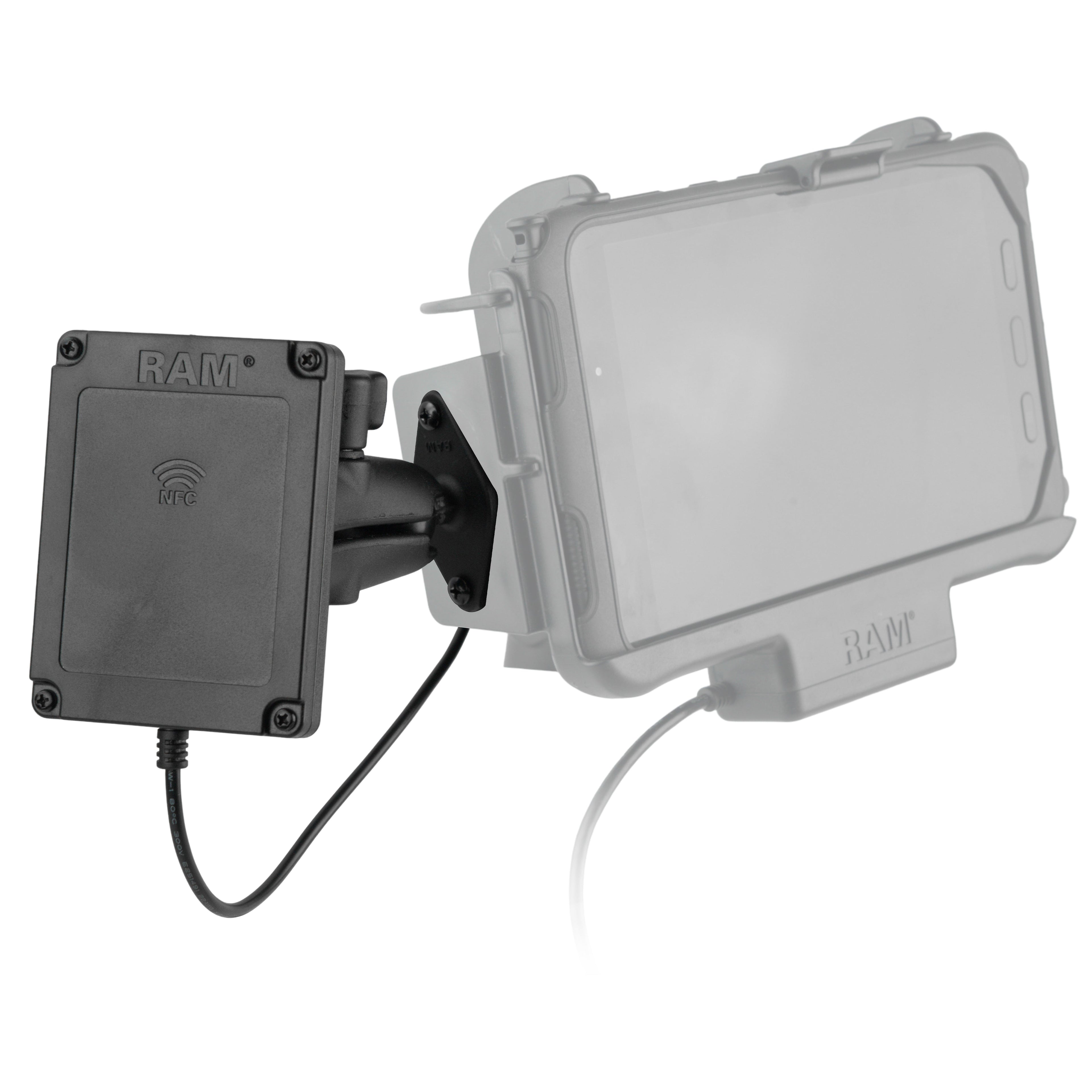 RAM-B-102-NFCU:RAM-B-102-NFCU_1:RAM® NFC Extender with Drill-Down Double Ball Mount