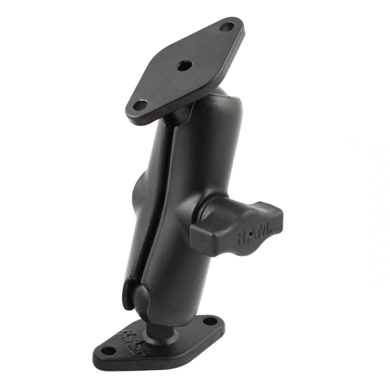 RAM-B-102U:RAM-B-102U_1:RAM® Double Ball Diamond Plate Mount - B Size Medium
