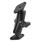 RAM-B-102U:RAM-B-102U_1:RAM® Double Ball Diamond Plate Mount - B Size Medium