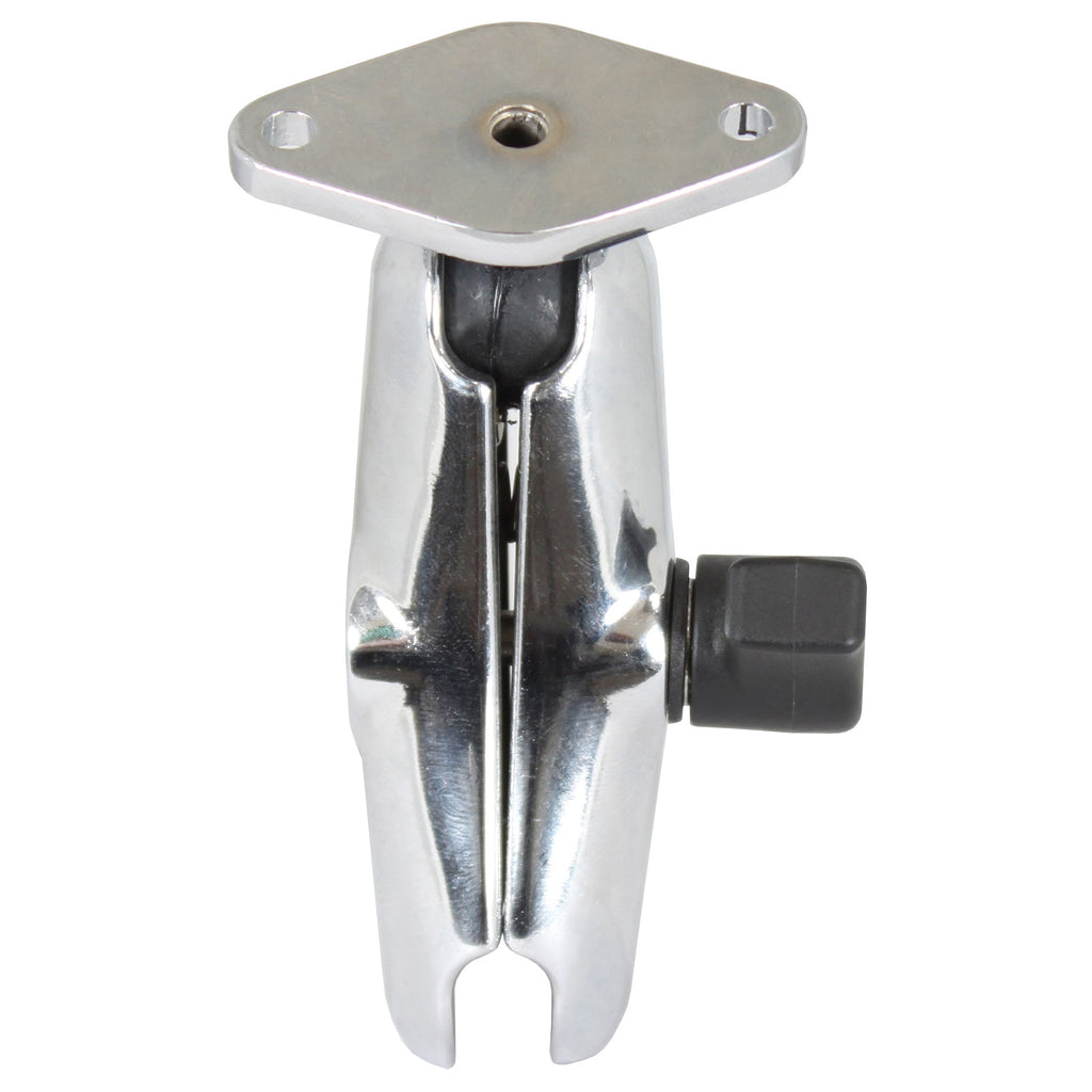 RAM-B-103-238CHU:RAM-B-103-238CHU_1:RAM® Chrome Double Socket Arm with Diamond Plate - Medium Arm