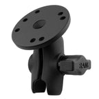 RAM-B-103U-A:RAM-B-103U-A_1:RAM® Double Socket Arm with Round Plate - B Size Short