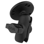 RAM-B-103U-A:RAM-B-103U-A_1:RAM® Double Socket Arm with Round Plate - B Size Short