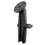 RAM-B-103U-C:RAM-B-103U-C_1:RAM® Double Socket Arm with Round Plate - B Size Long