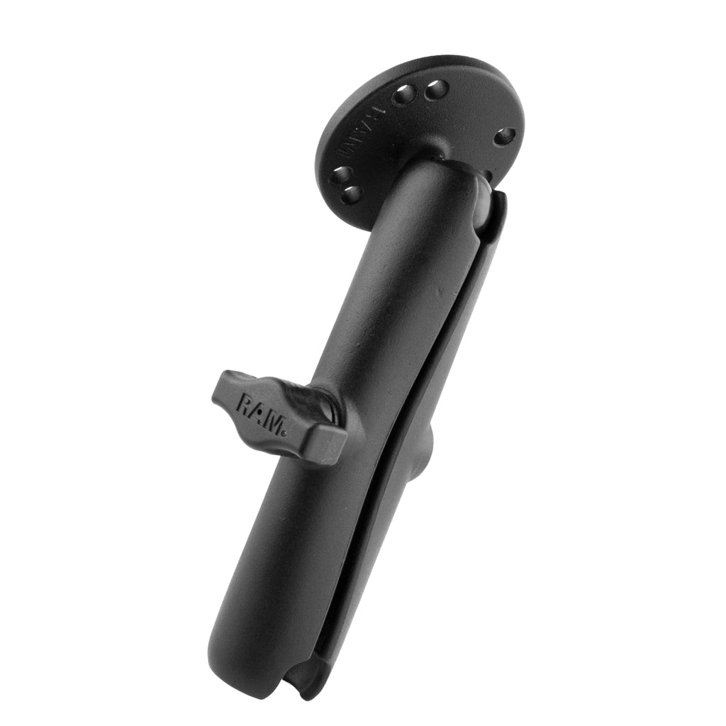 RAM-B-103U-C:RAM-B-103U-C_1:RAM® Double Socket Arm with Round Plate - B Size Long