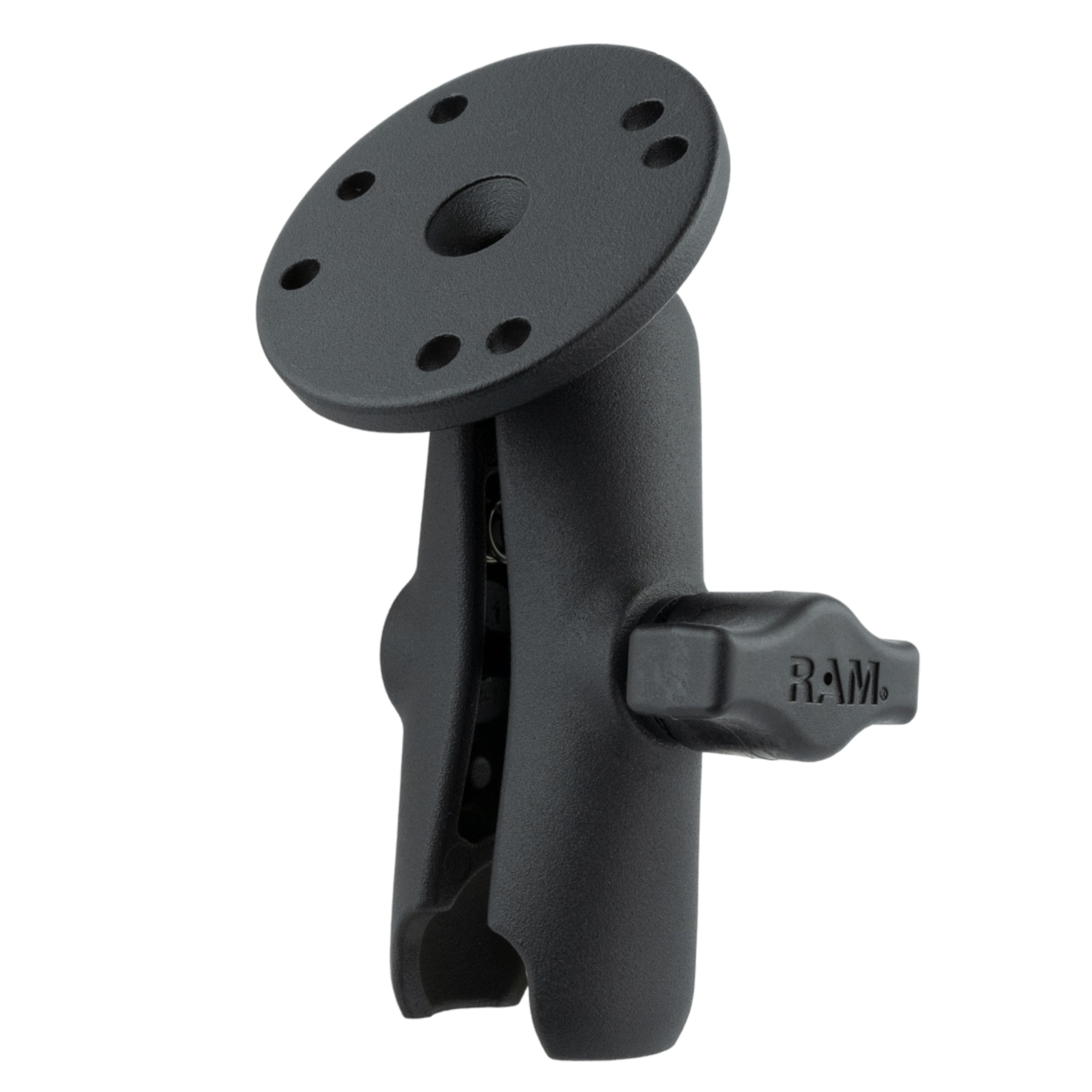 RAM-B-103U:RAM-B-103U_1:RAM® Double Socket Arm with Round Plate - B Size Medium