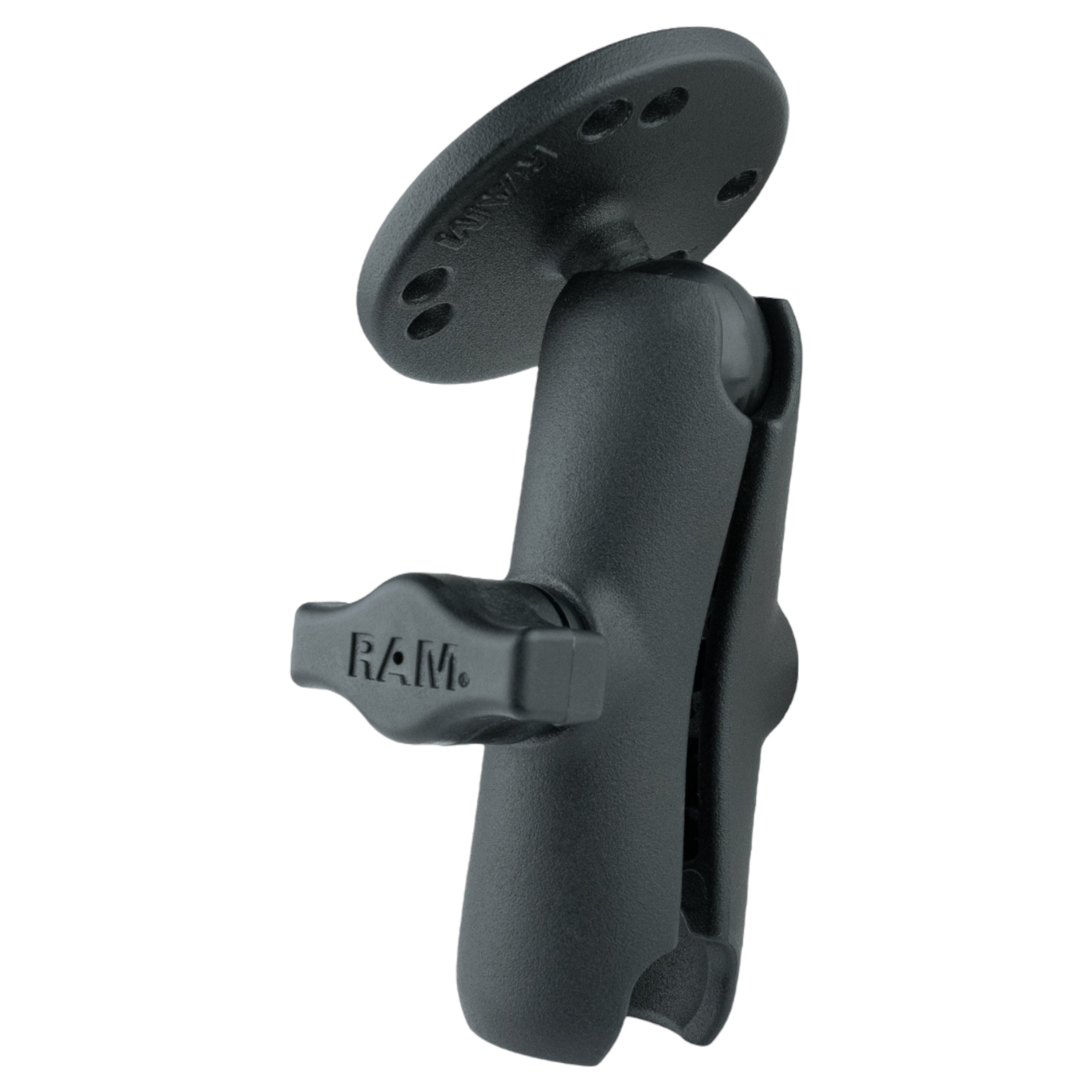 RAM-B-103U:RAM-B-103U_1:RAM® Double Socket Arm with Round Plate - B Size Medium