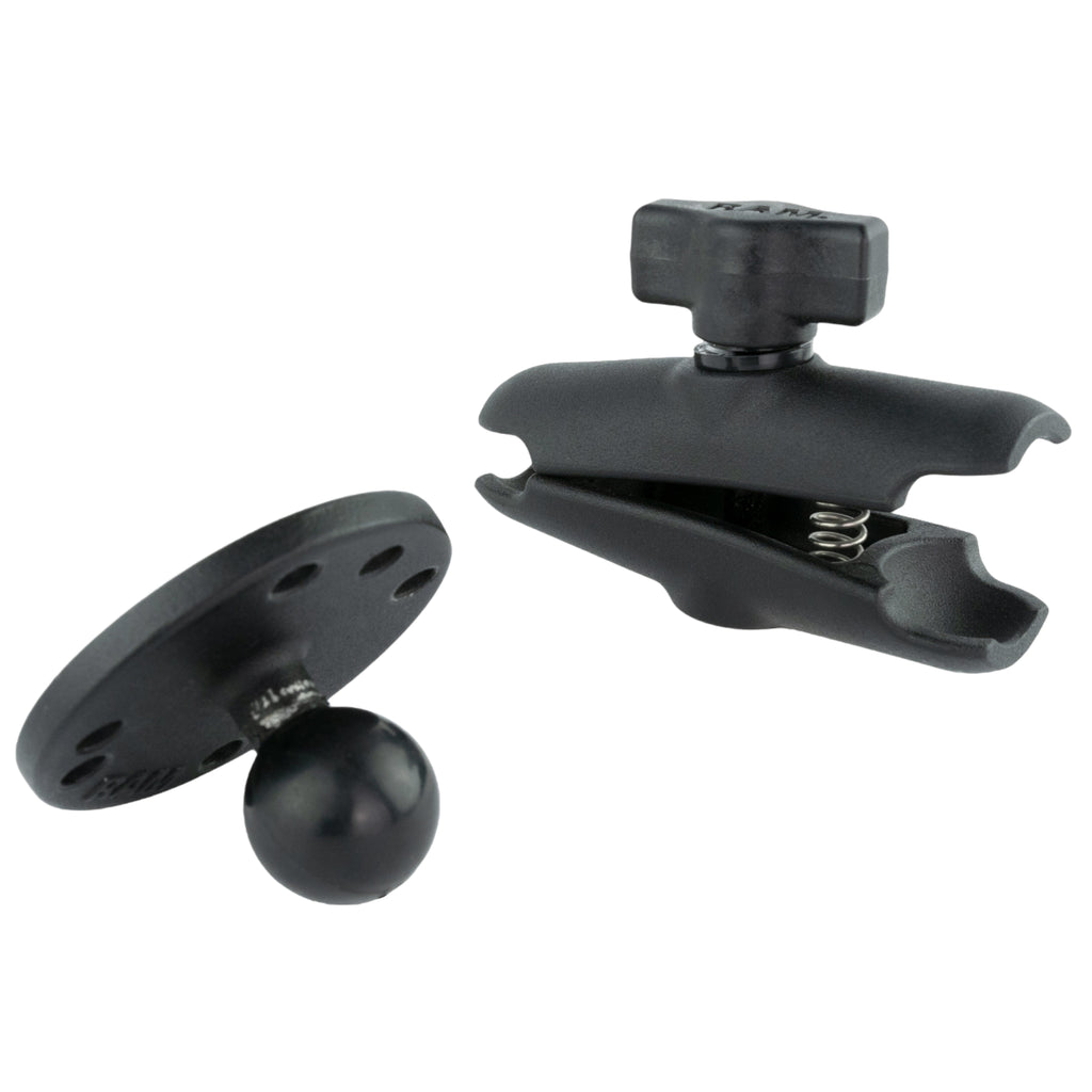 RAM-B-103U:RAM-B-103U_1:RAM® Double Socket Arm with Round Plate - B Size Medium