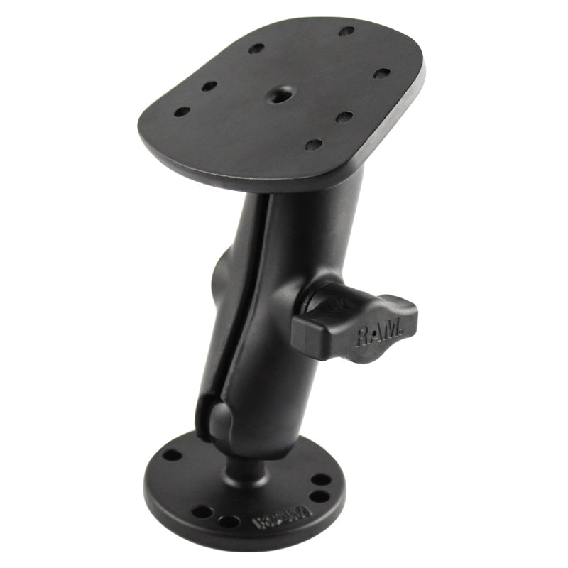 RAM-B-107-1U:RAM-B-107-1U_1:RAM® Drill-Down Double Ball Mount for Humminbird Piranha + More