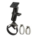 RAM-B-108-40U:RAM-B-108-40U_1:RAM® Double Ball Hose Clamp Kit 1" - 3" with AMPS Plate - Medium