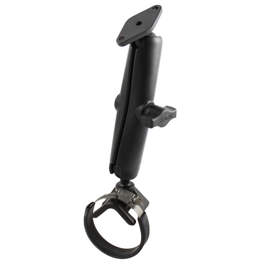 RAM-B-108-C-STRAP40-238:RAM-B-108-C-STRAP40-238_1:RAM® Double Ball Hose Clamp Kit 2" - 3" with Diamond Plate - Long