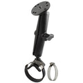 RAM-B-108-C:RAM-B-108-C_1:RAM® Double Ball Strap Hose Clamp Mount with Round Plate - Long