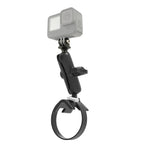 RAM-B-108-GOP1U:RAM-B-108-GOP1U_1:RAM® Strap Clamp Mount with Universal Action Camera Adapter