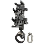 RAM-B-108-UN4:RAM-B-108-UN4_1:RAM® Finger-Grip™ Universal Mount with Strap Hose Clamp Base