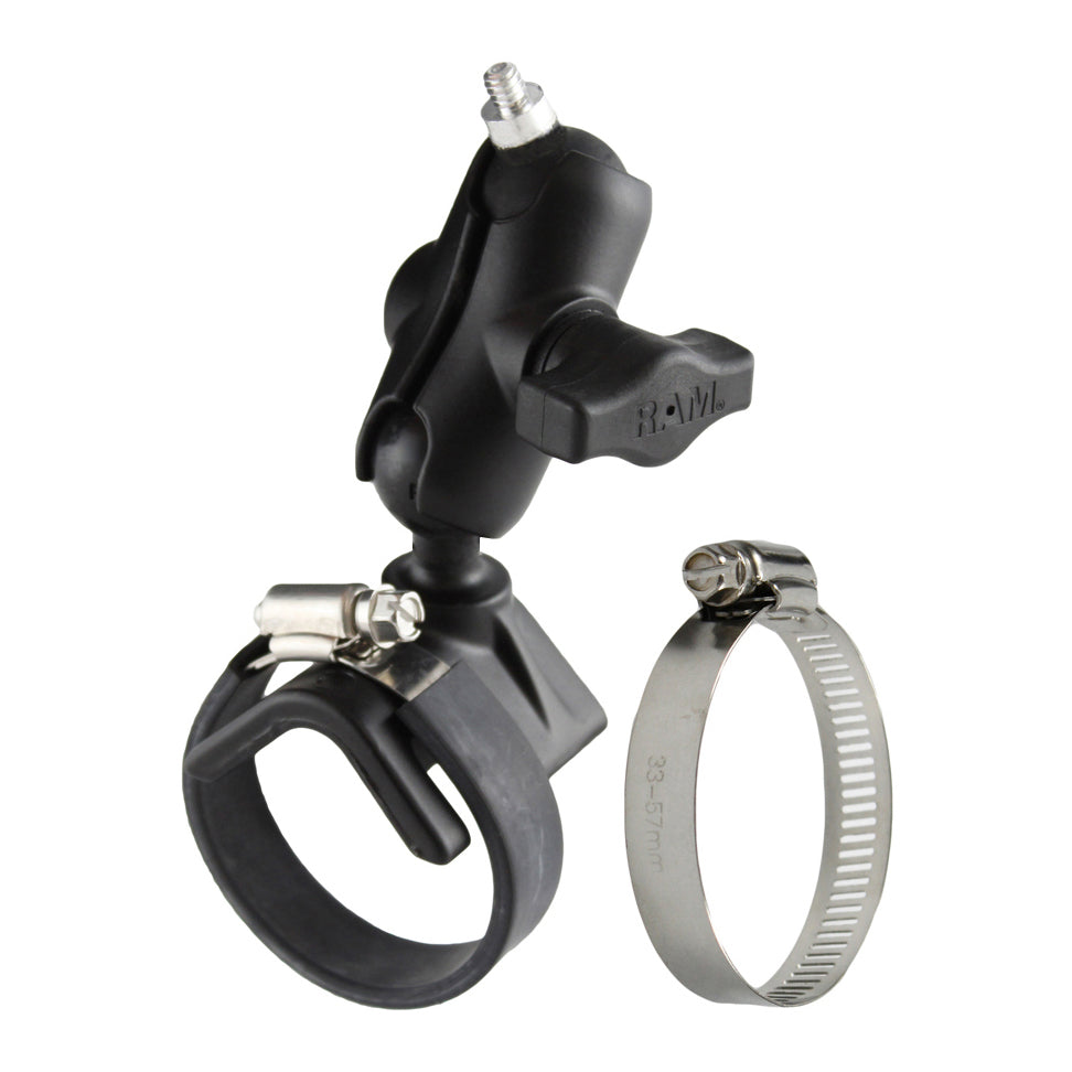 RAM-B-108B-A-237U:RAM-B-108B-A-237U_1:RAM® Strap Hose Clamp Mount with 1/4"-20 Stud