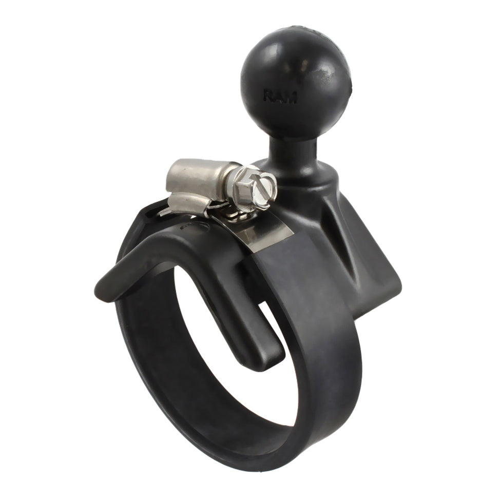 RAM-B-108BU-HUM1:RAM-B-108BU-HUM1_1:RAM® Strap Hose Clamp Ball Base 1.5" - 2.1"