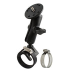 RAM-B-108U-BIT1:RAM-B-108U-BIT1_1:RAM® Strap Hose Clamp Mount with 1/4"-20 Camera Adapter - Medium